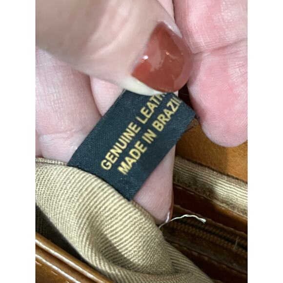 Eberle Genuine Leather Shoulder Bag Made in Brazil Vintage Y2K Minimalist Purse - Picture 15 of 16